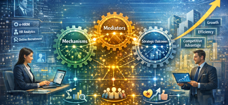 ELECTRONIC HUMAN RESOURCE MANAGEMENT AND ORGANIZATIONAL PERFORMANCE: A SYSTEMATIC REVIEW OF MECHANISMS, MEDIATORS, AND STRATEGIC OUTCOMES 1 ChatGPT Image 2 mars 2026 11 46 04