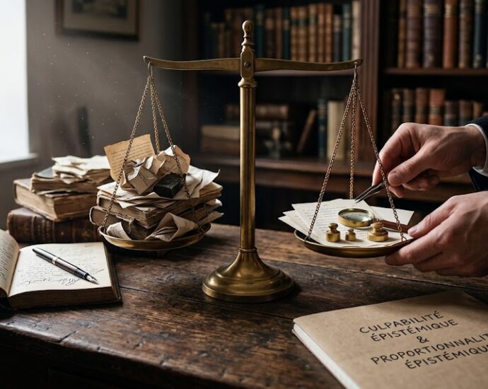 CULPABILITÉ ÉPISTÉMIQUE ET PROPORTIONNALITÉ ÉPISTÉMIQUE : FONDEMENTS ET CRITÈRES D’UNE THÉORIE PÉNALE DE LA FAUTE DE NE PAS SAVOIR 2 4e02a134 b55b 46b3 b384 e200c871ec44